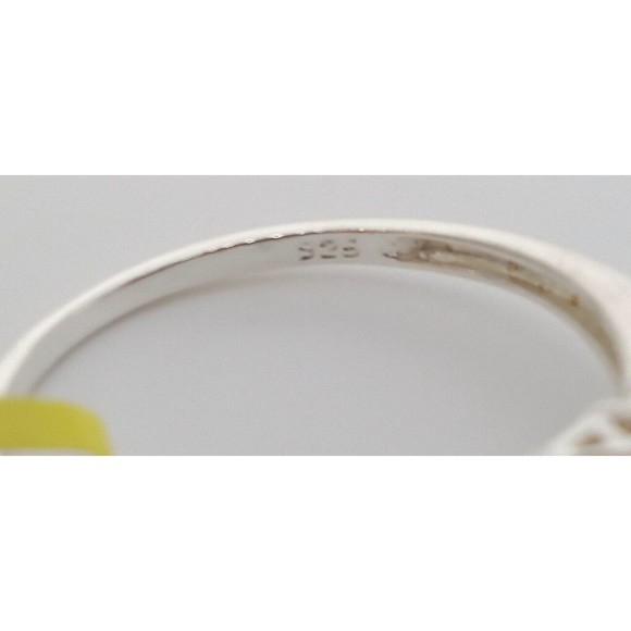 Chuck Clemency Yellow Citrine Gemstone Ring Solitaire Sterling Silver 925 Size 7 - Picture 14 of 16